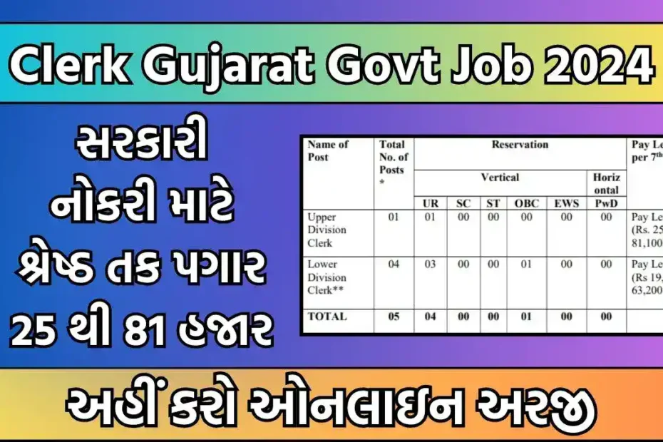 clerk-gujarat-govt-job-2024